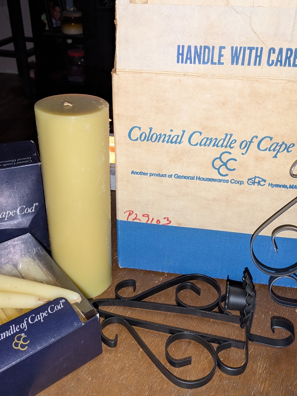 Colonial Candle of Cape Cod Yellow Pillar Candle